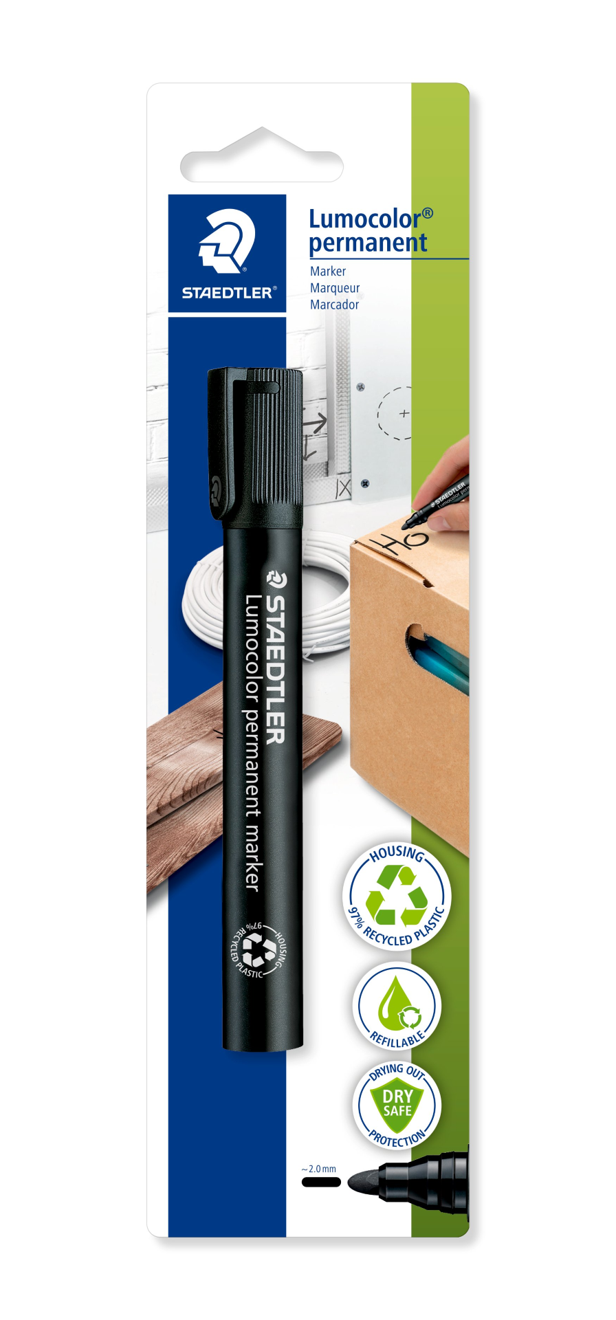 Staedtler Permanent marker Blt Wlt=4col  ST-352-WP04